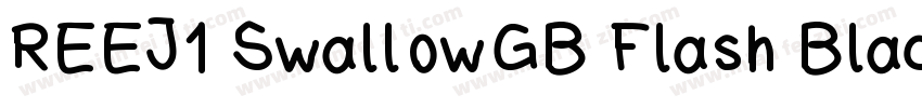 REEJ1 SwallowGB Flash Black字体转换